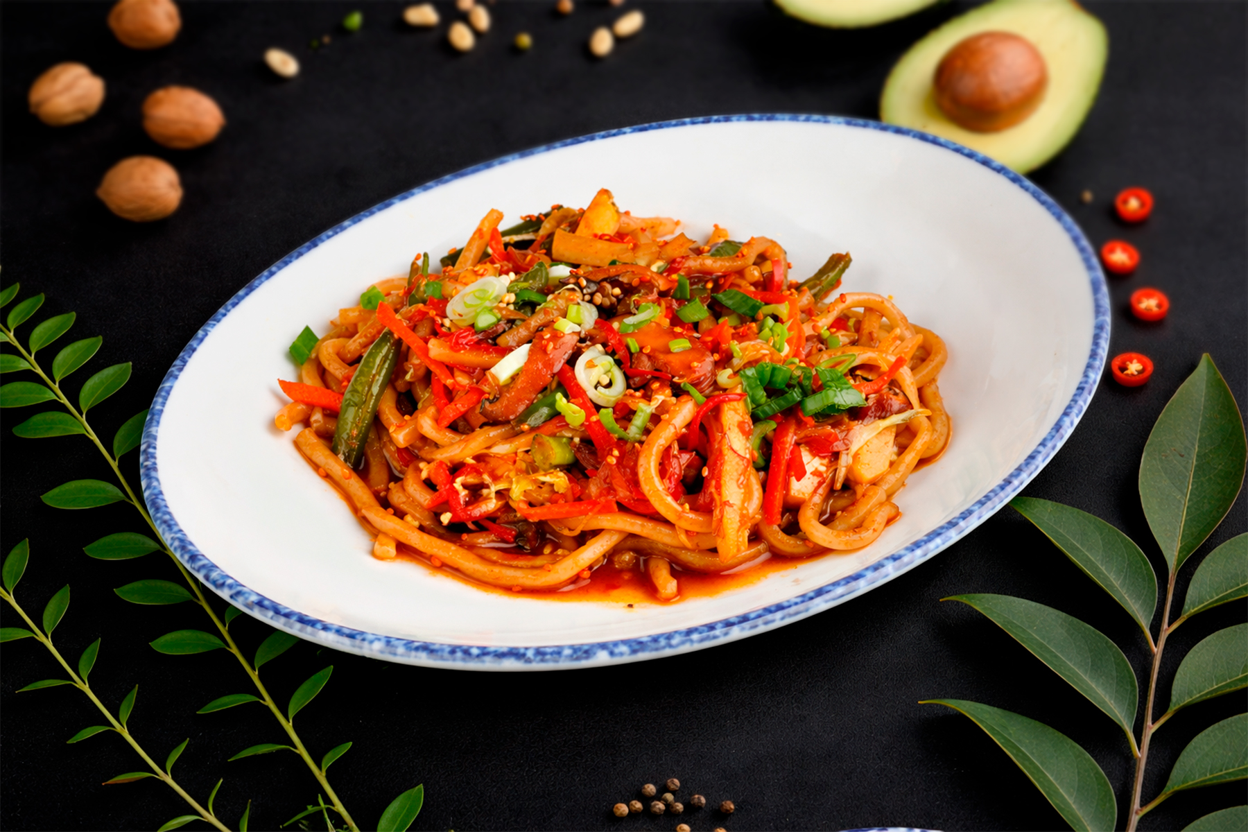 ВОК с овощами и тофу