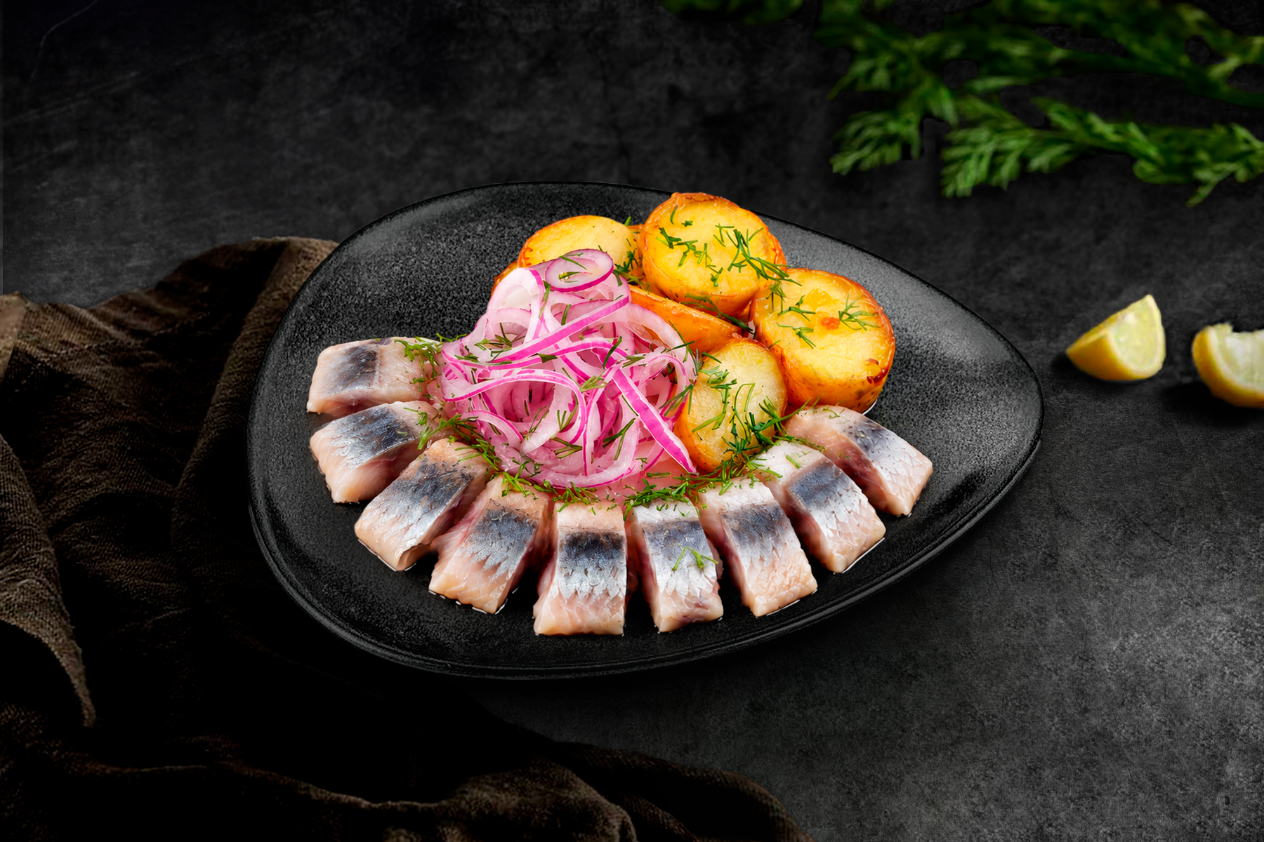 Сельдь с картофелем беби